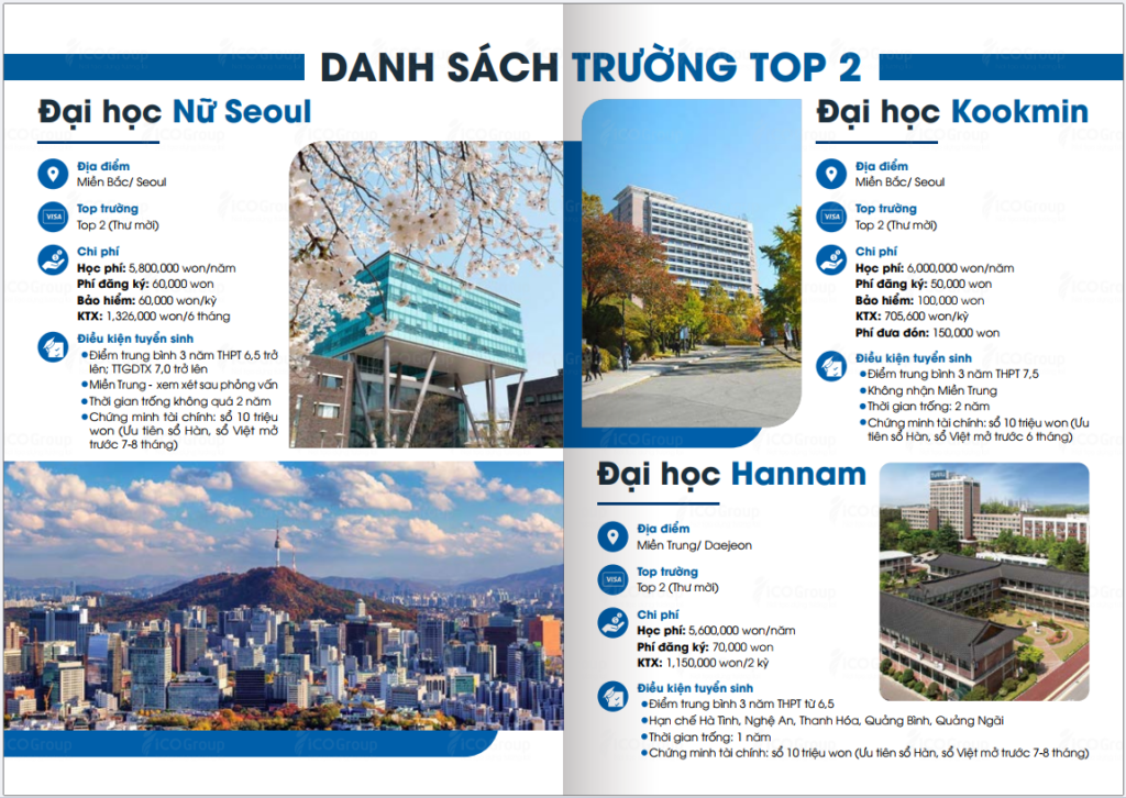 Trường Top 2 Hàn Quốc