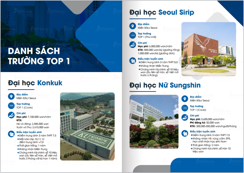 Trường Top 1 Hàn Quốc