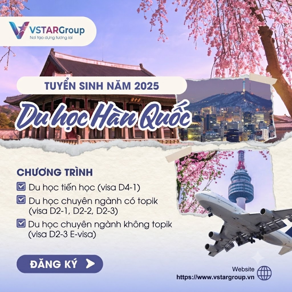 Các chương trình tuyển sinh du học Hàn Quốc